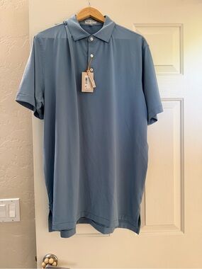 Peter Millar Stripped Performance Jersey Polo